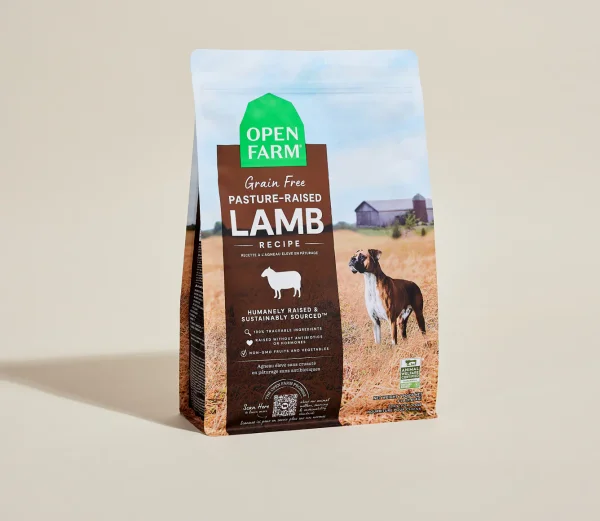 Open Farm Pasture Raised Lamb Grain-Free dog food bag