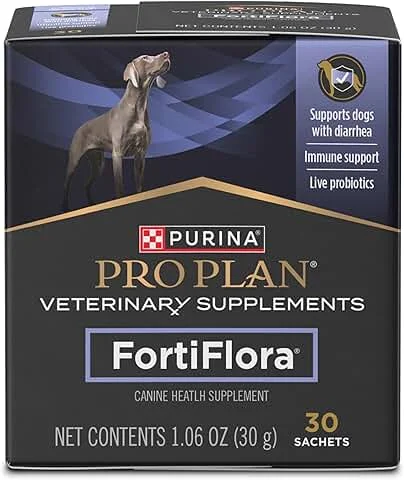 Purina Pro Plan FortiFlora canine probiotic supplement box